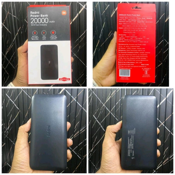 Redmi 20000mah Power Bank 18w Fast Charging 1year Warranty (Jd Mark )