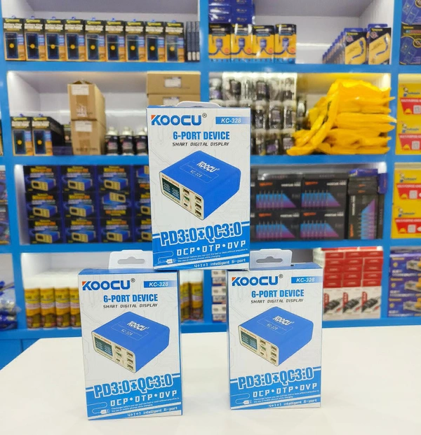 KOOCU KC-328 6-PORT DEVICS Smart Digital Display  