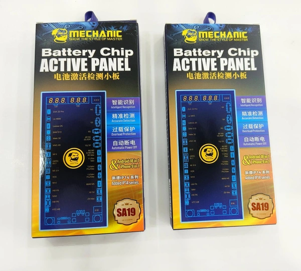 MECHANIC SA19 ADDED IP14 SERIES  BATTERY CHIP ACTIVE PANEL ANDROID 18 IN 1 AND IPHONE 9 IN 1 