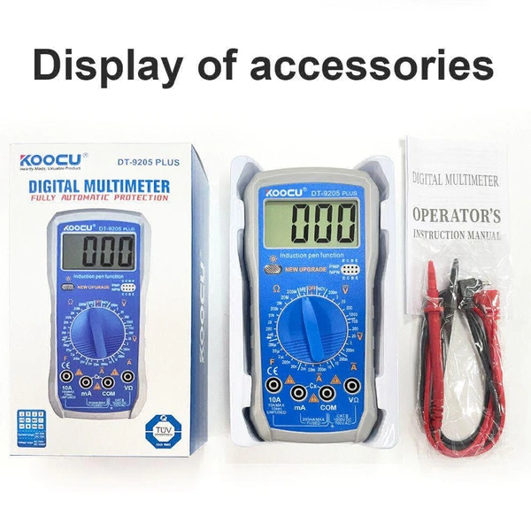 KOOCU DT- 9205 PLUS DIGITAL MULTIMETER FULLY AUTOMATIC PROTECTION 