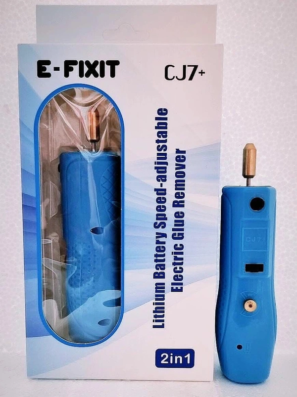 E-FIXIT CJ7+ LITHIUM BATTERY SPEED ADJUSTABLE ELECTRIC GLUE REMOVER 2 IN 1 