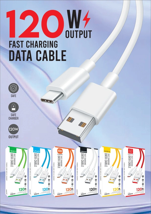 Samsung 120w Type C Cable (1year Warranty) - White