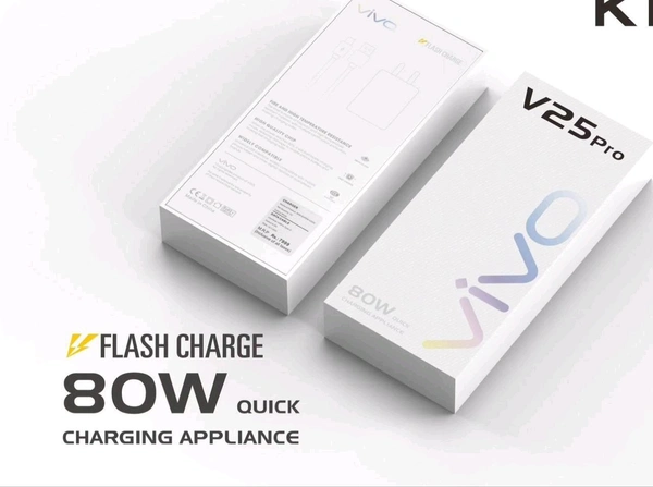 Vivo v25pro 80w charger og 100% support  