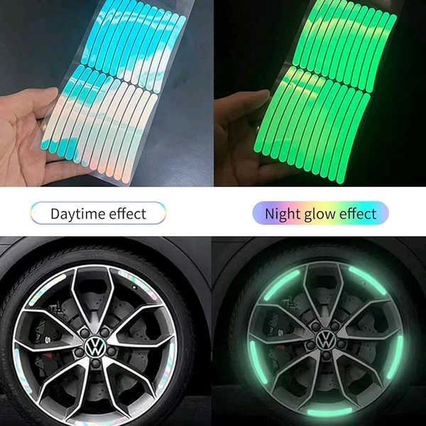 Car And Bike Wheel Reflectore Sticker 