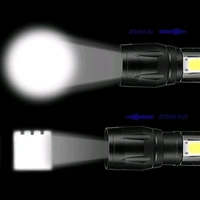 METAL TORCH Care 4 LED Flashlight With COB Light