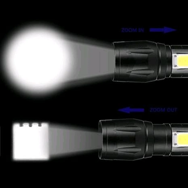 METAL TORCH Care 4 LED Flashlight With COB Light