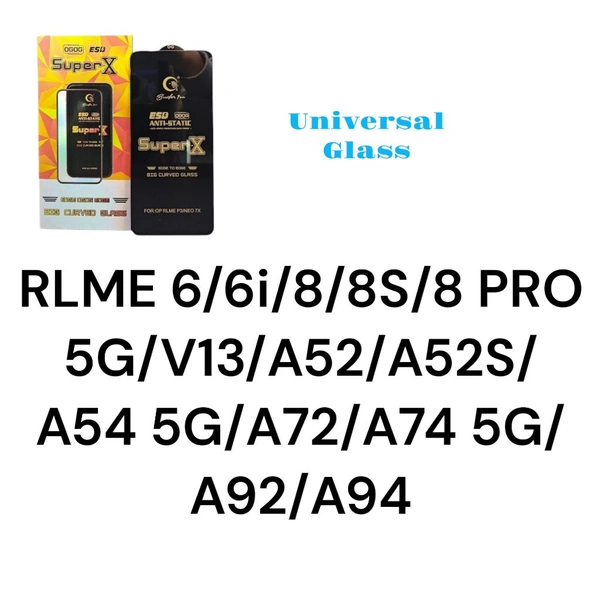 RLME 6/6i/8/8S/8 PRO 5G/V13/A52/A52S/A54 5G/A72/A74 5G/A92/A94 Universal Super X Glass 