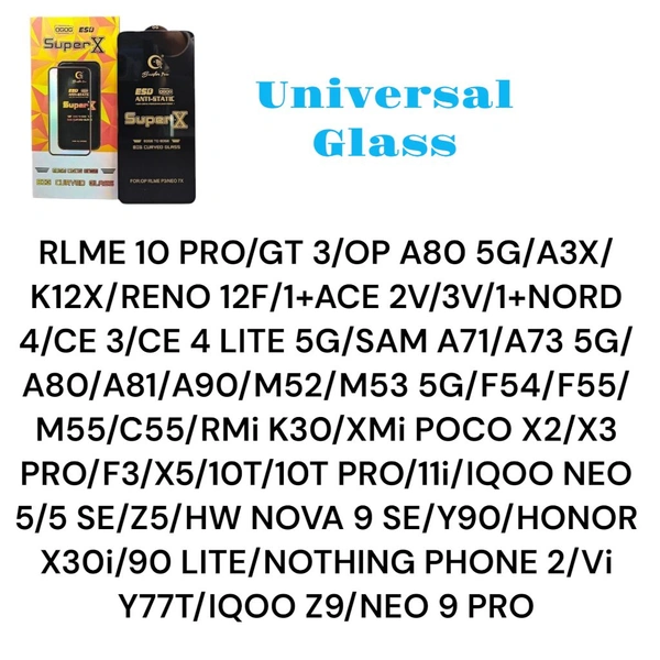 Realme 10pro / 1+Nord Ce3 / Nothing Phone 2 UNIVERSAL Super X Glass 