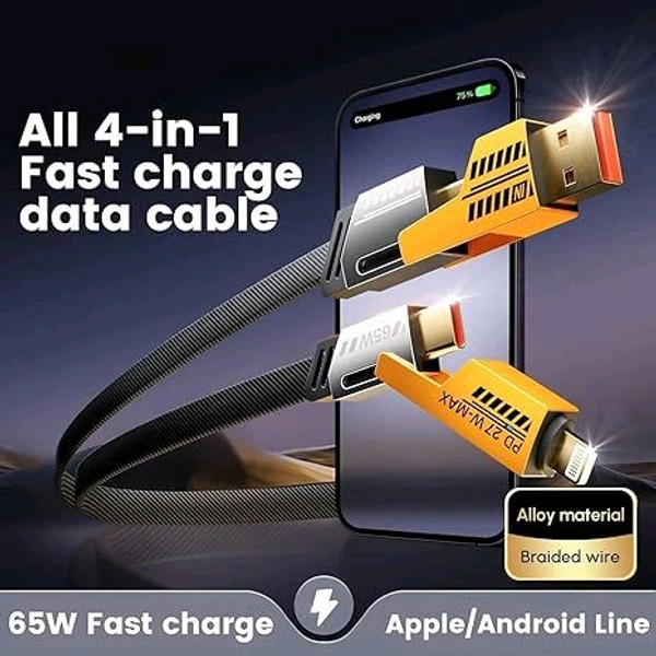 65W 4 IN 1 Metal Cable Original 