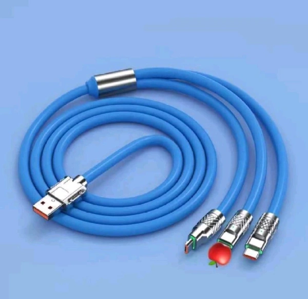 3 In 1 Fast Charging Cable (Blue)