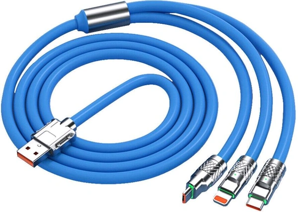 3 In 1 Fast Charging Cable (Blue)