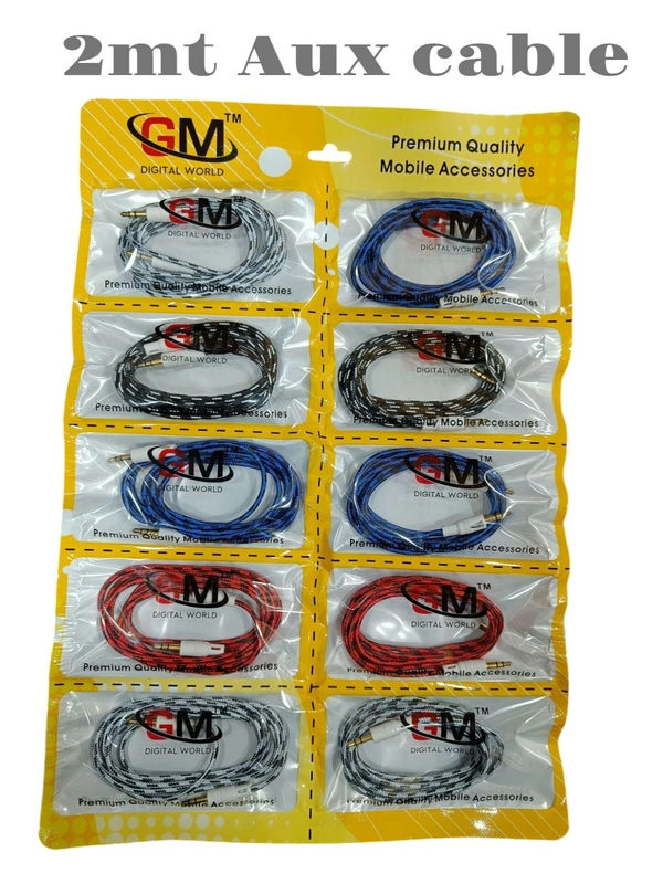 Gm 1mt Aux Cable Cotan Wire 