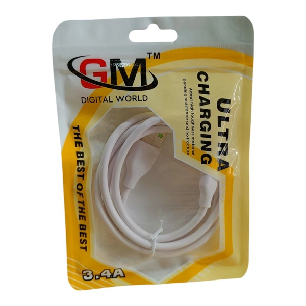 Gm Ultra Charging Type C Cable  - 1mt., White