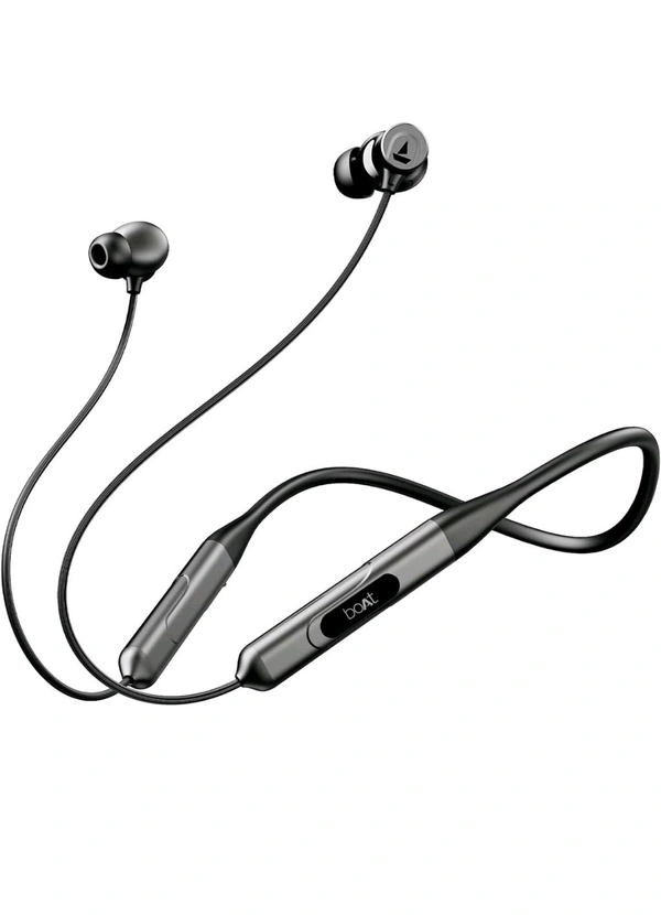 Boat Rockerz 255 Neckband With Smart On Off Double Peking - Blue