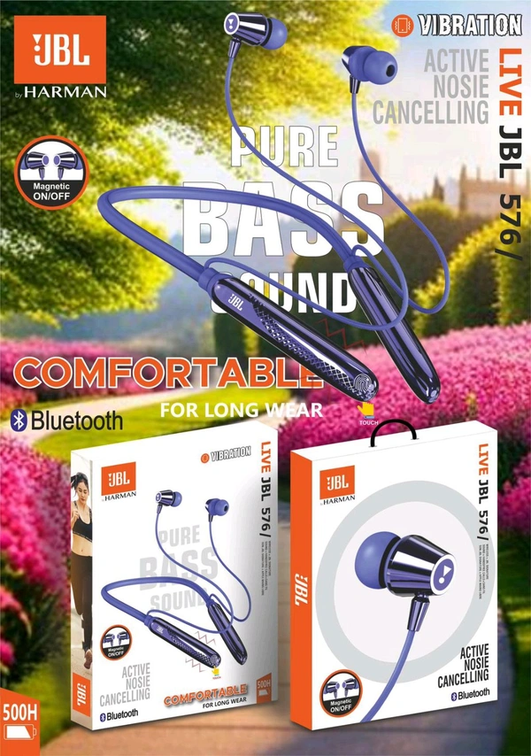 JBL 576  NECKBAND With Finger Touch + Magnetic On Off