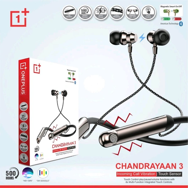 ONE PLUS CHANDRAYAAN 3 NECKBAND WITH FINGER TOUCH + VIBRATION