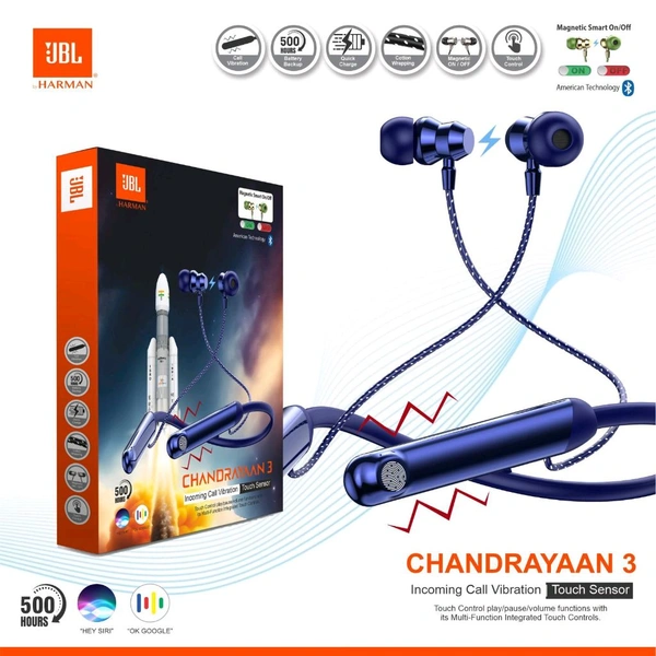 JBL CHANDRAYAAN 3 NECKBAND WITH FINGER TOUCH + VIBRATION