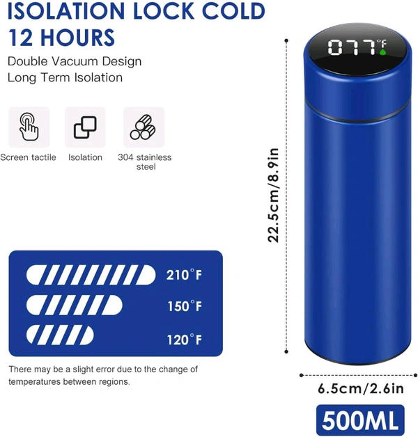 Stainless Steel Temperature Water Bottle 