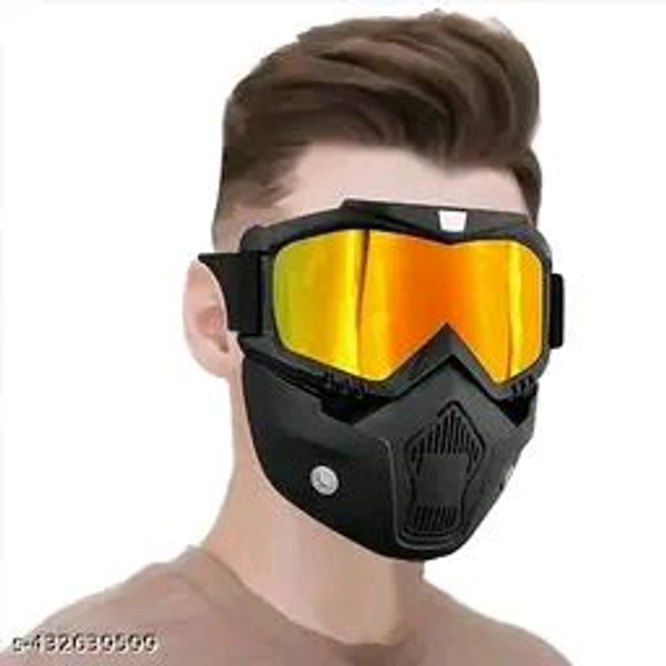 Motorcycle Goggles with Sand Proof Sponge Padding Face Cover