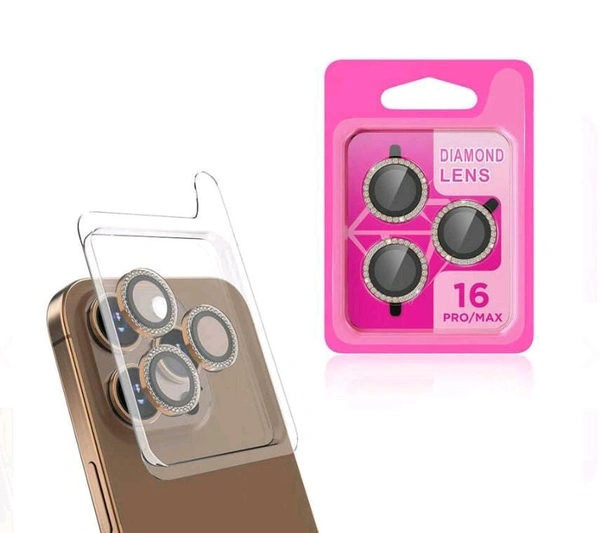 IPHONE 12 PRO CAMERA RING ( DIAMOND ) - Red