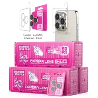 IPHONE 12 PRO CAMERA RING ( DIAMOND ) - Red