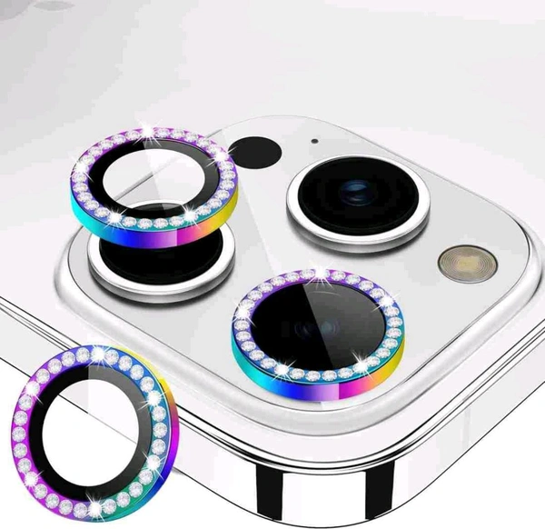 IPHONE 12 PRO CAMERA RING ( DIAMOND ) - rainbow 🌈