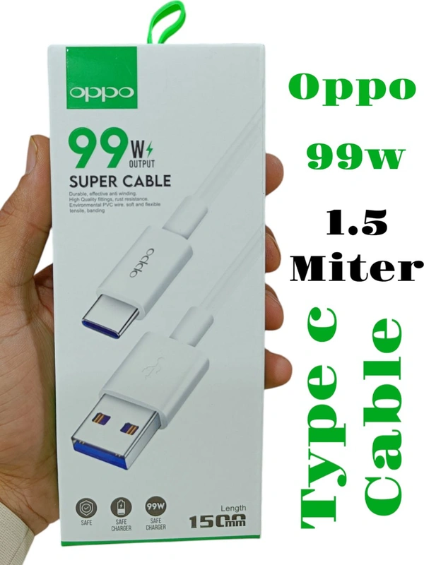 Oppo 99w Type C 1.5miter Cable (1year Warranty)