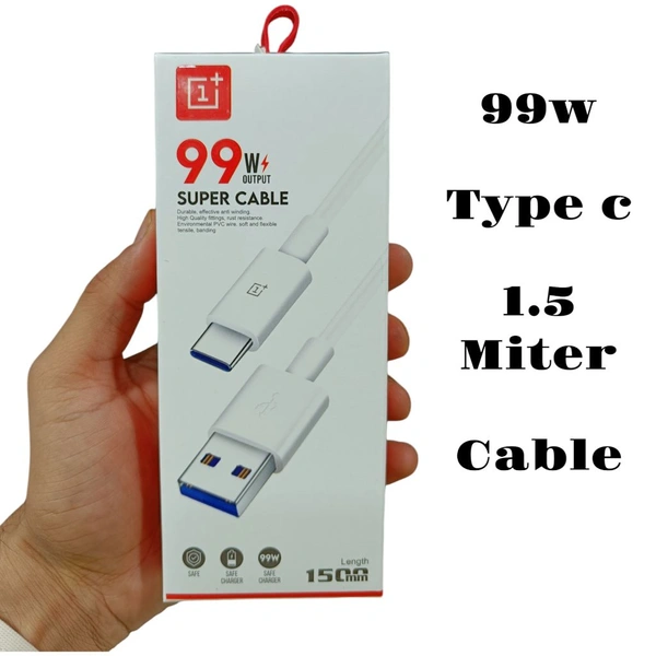One Plus 99w Type C Cable 1.5miter (1year Warranty)