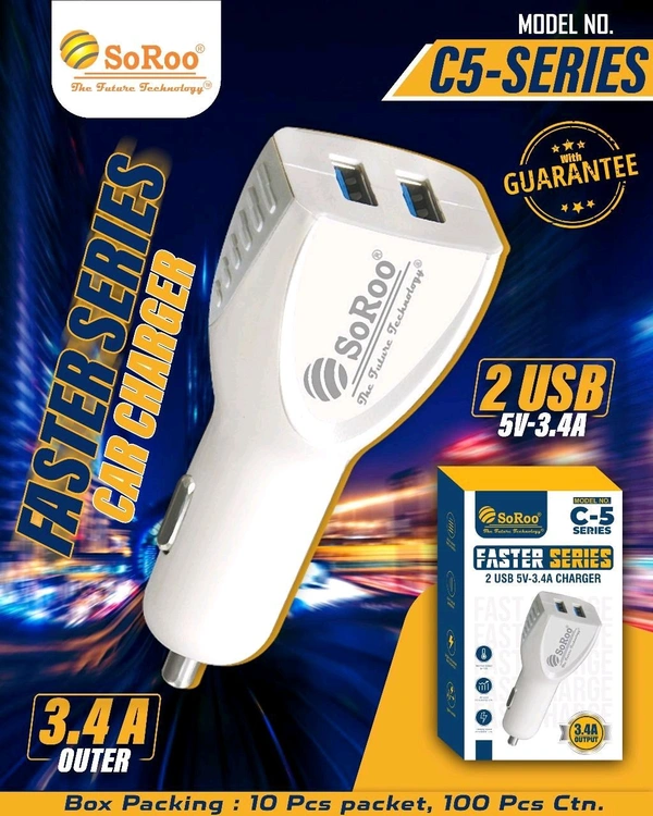 SoRoo C5 Car Charger (6months Warranty)