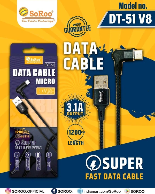 SoRoo DT 51 Type C Cable (1year Warranty )