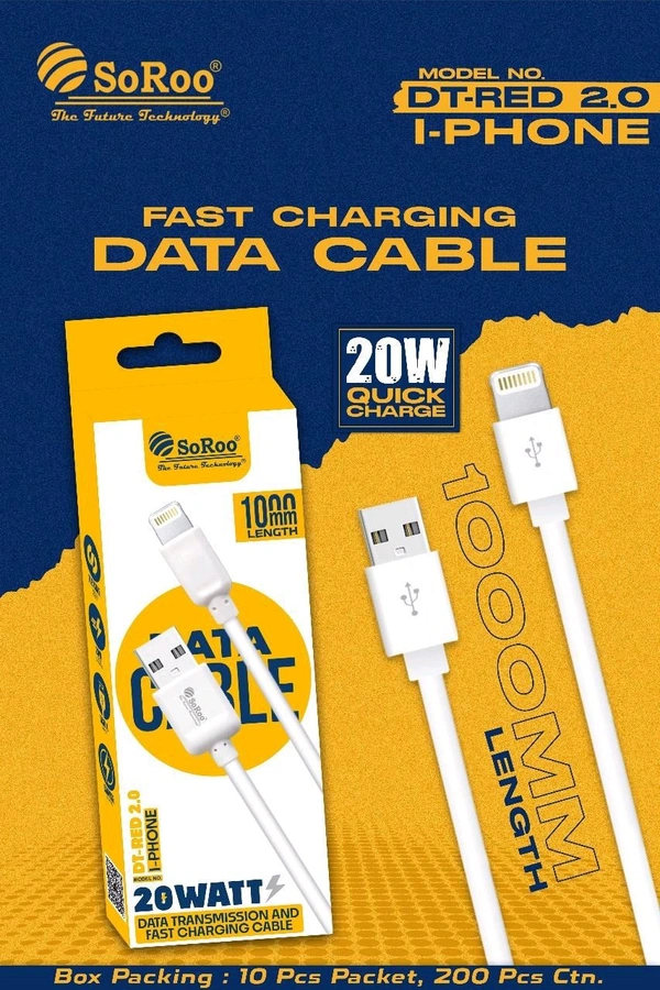 SoRoo DT Red 2.0 IPhone Cable 