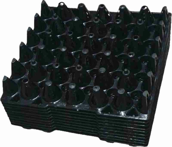 PLASTIC EGG TRAY (Blacknonly)  (3RD QUALITY ) - Black