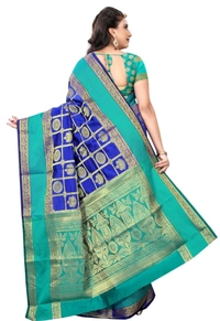 Alk-Banarasisilk-Blue - Free, Blue