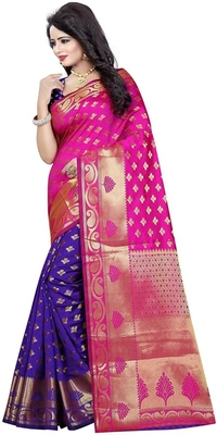 Alk-Banarasisilk-Pinkpurple - Free, Pink