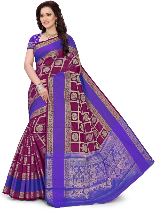 Alk-Banarasisilk-Purple - Free, Purple