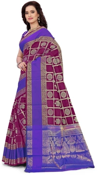 Alk-Banarasisilk-Purple - Free, Purple