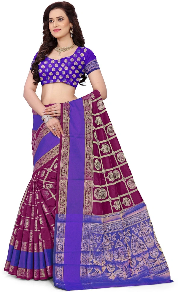 Alk-Banarasisilk-Purple - Free, Purple
