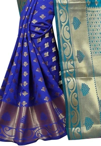 Alk-Banarasisilk-Ramablue - Free, Blue