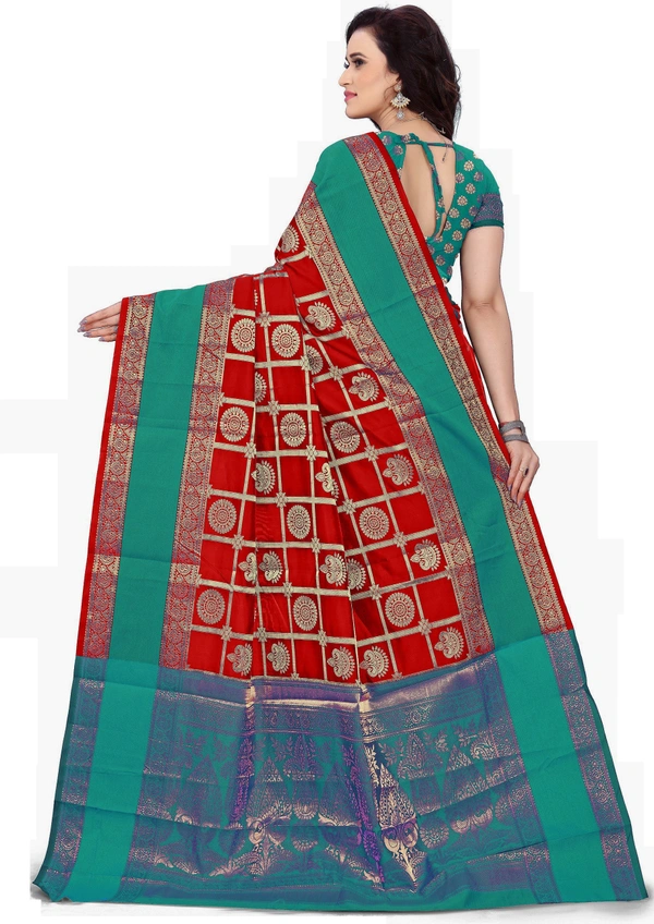 Alk-Banarasisilk-Red - Free, Red