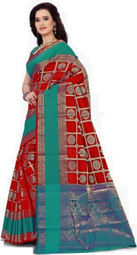 Alk-Banarasisilk-Red - Free, Red
