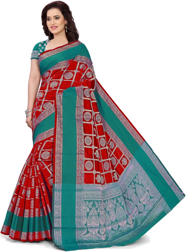 Alk-Banarasisilk-Red - Free, Red