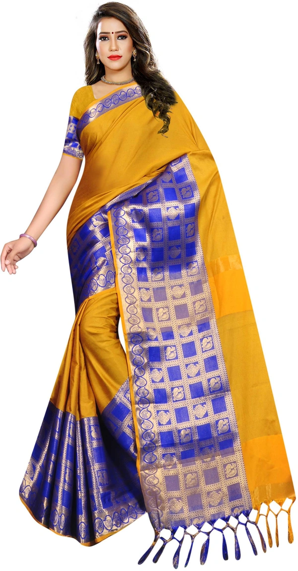 Alk-Jhalarpeacock-Mustered - Free, Mustard