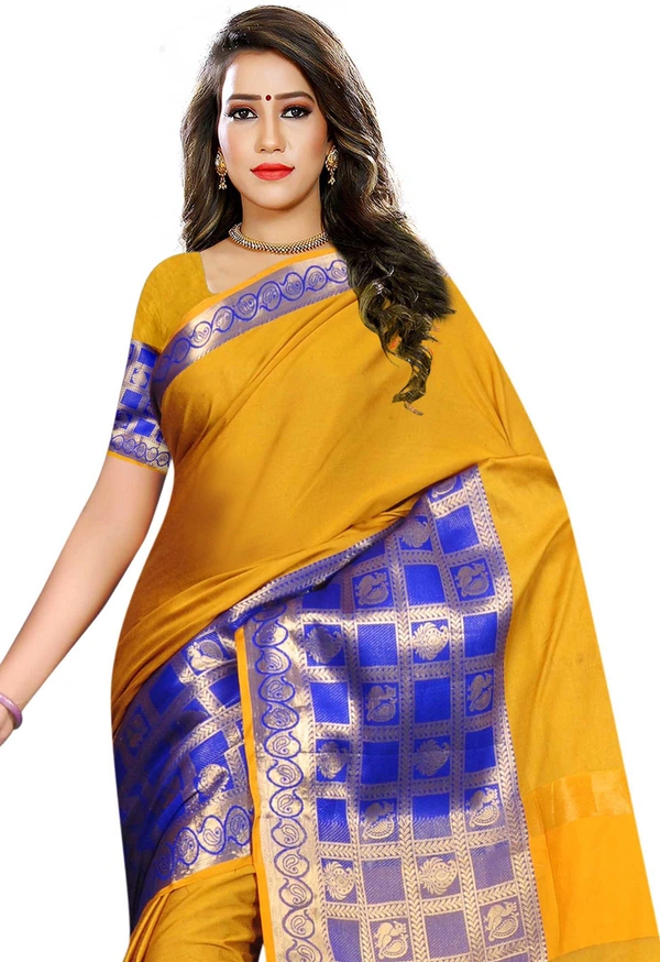 Alk-Jhalarpeacock-Mustered - Free, Mustard