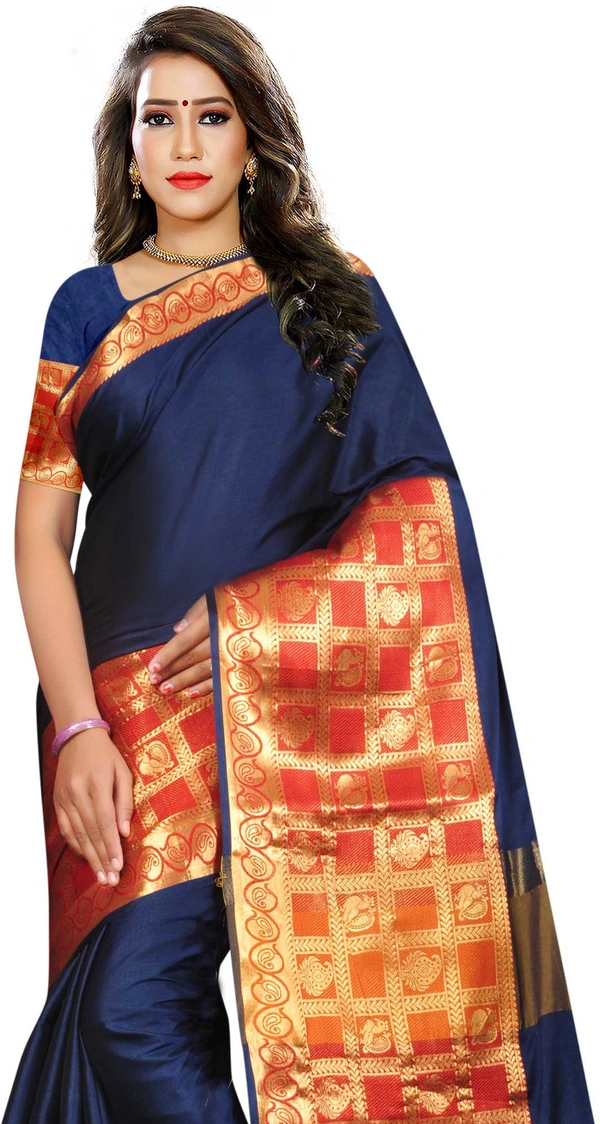 Alk-Jhalarpeacock-Navyblue - Free, Blue