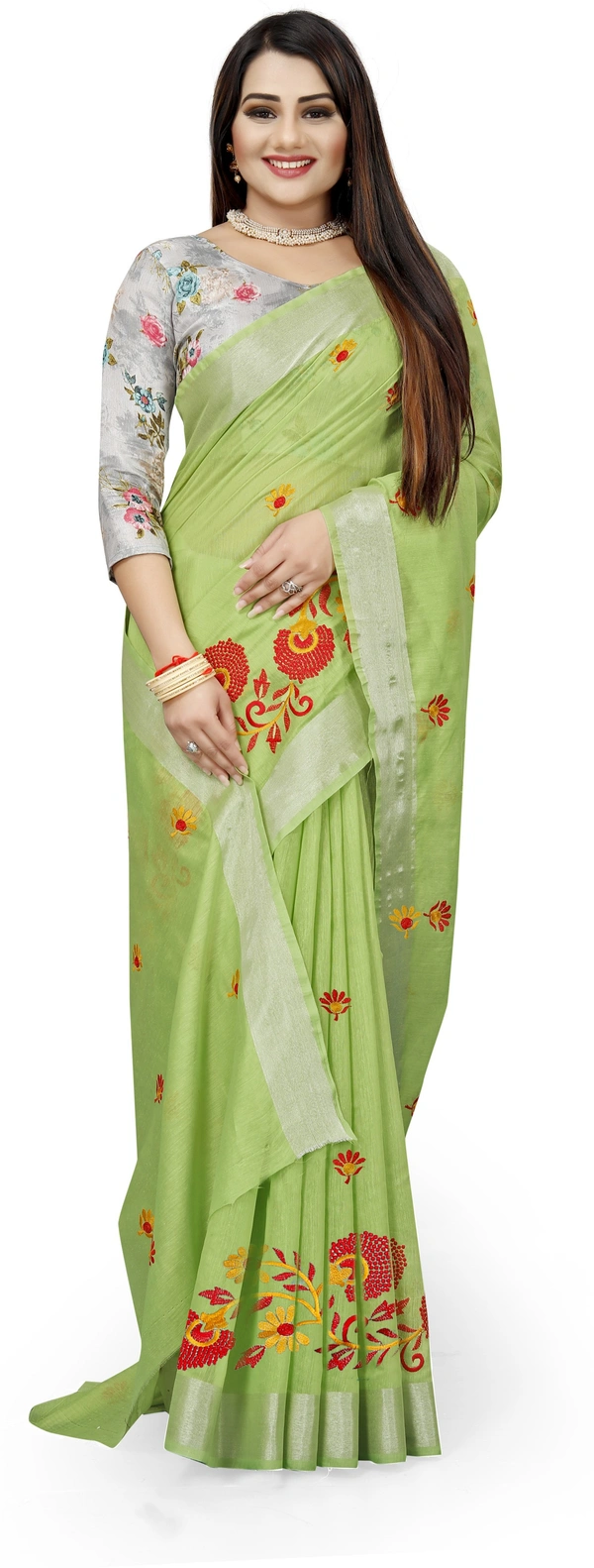 Bam-Emb-Lightgreen - Free, Light Green
