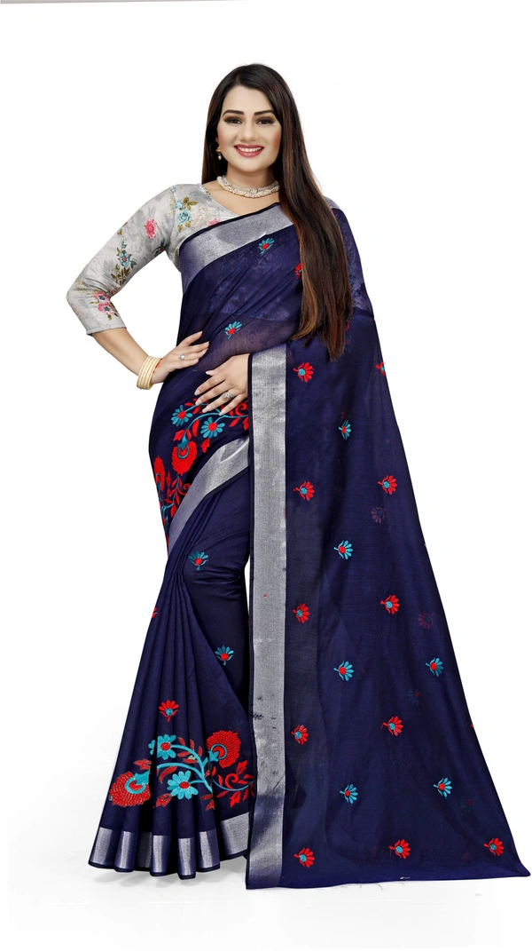 Bam-Emb-Nevy Blue - Free, Dark Blue