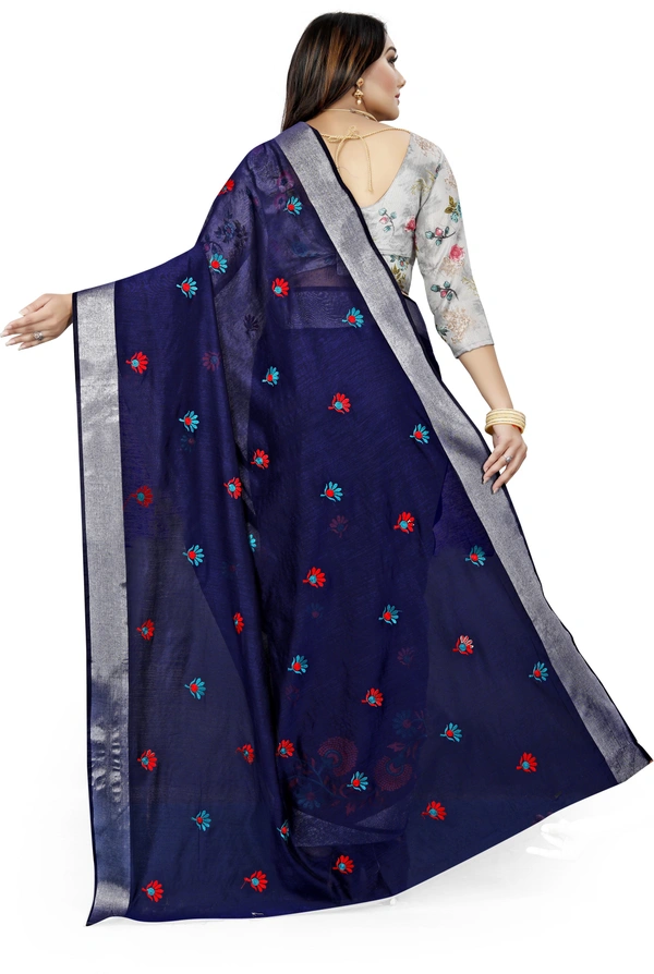 Bam-Emb-Nevy Blue - Free, Dark Blue