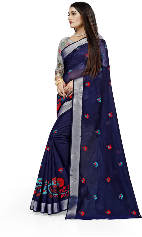 Bam-Emb-Nevy Blue - Free, Dark Blue