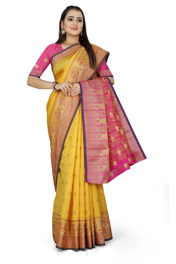 Banarasi-Kamal-Mustered - Free, Mustard