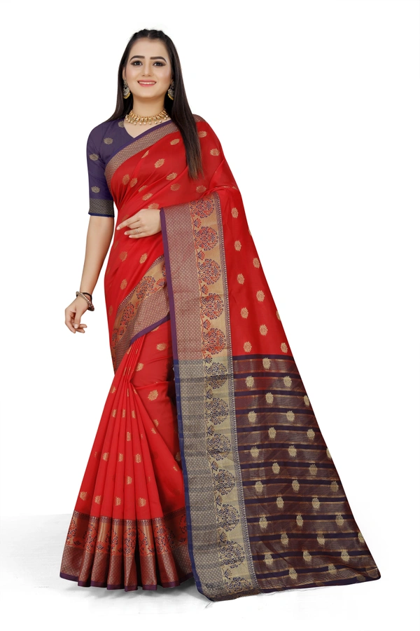 Banarasi-Kamal-Red - Free, Red